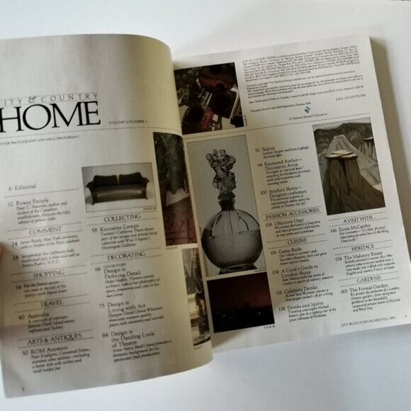 Fall 1983 City & Country Home Magazine Cdn Toronto Vintage Maloney Estate - Picture 2 of 6
